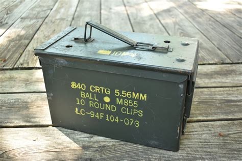 antique metal ammo boxes